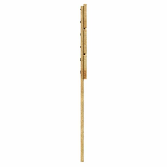 Hoofdbord 75 cm massief hout eiken