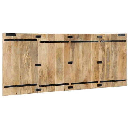 Hoofdbord 200 cm massief ruw mangohout