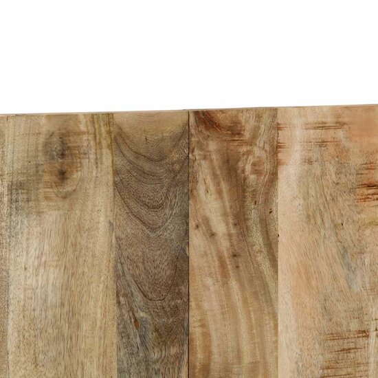 Hoofdbord 200 cm massief ruw mangohout