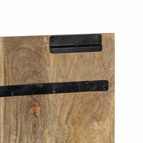Hoofdbord 200 cm massief ruw mangohout