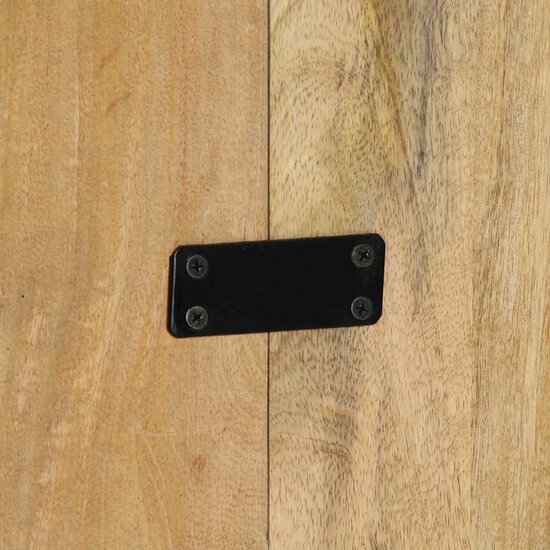 Hoofdbord 200 cm massief ruw mangohout