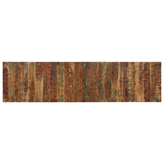 Hoofdbord 200 Cm Meerkleurig 200 x 1.5 x 50 cm massief gerecycled hout