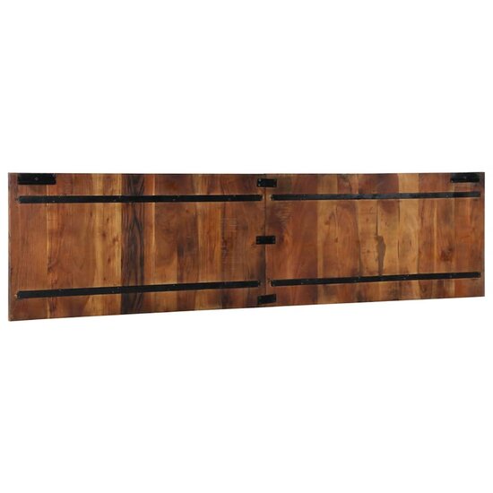 Hoofdbord 200 Cm Meerkleurig 200 x 1.5 x 50 cm massief gerecycled hout
