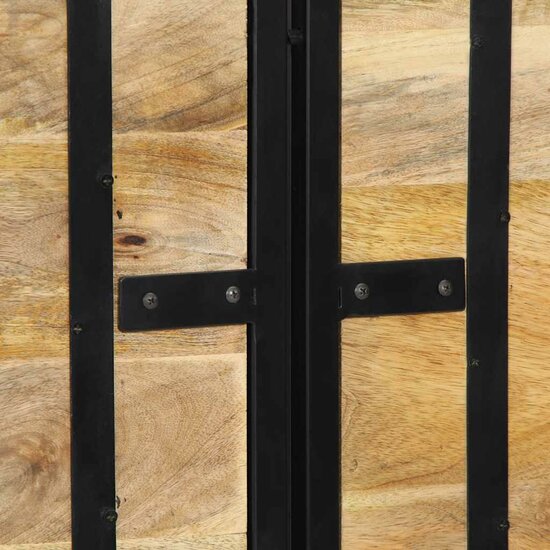 Hoofdeinde Massief Hout Mango En Ijzer 160 cm massief mangohout