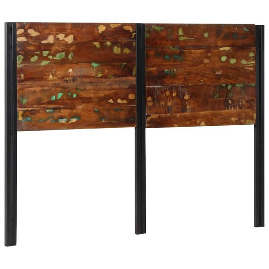Hoofdeinde Massief Gerecycled En Ijzer 140 cm massief gerecycled hout