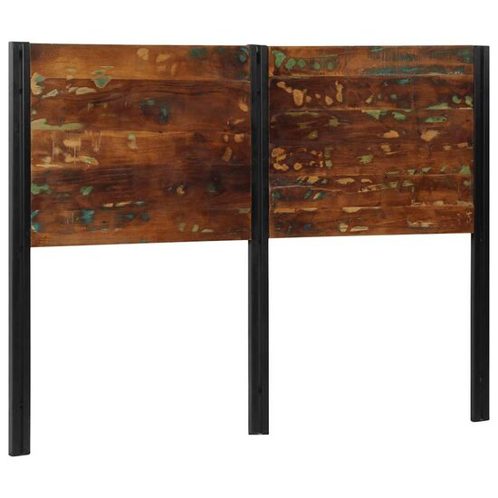 Hoofdeinde Massief Gerecycled En Ijzer 140 cm massief gerecycled hout