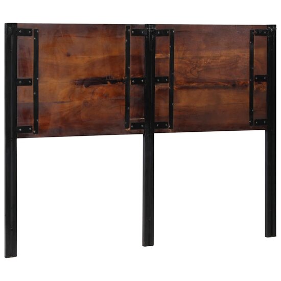 Hoofdeinde Massief Gerecycled En Ijzer 140 cm massief gerecycled hout