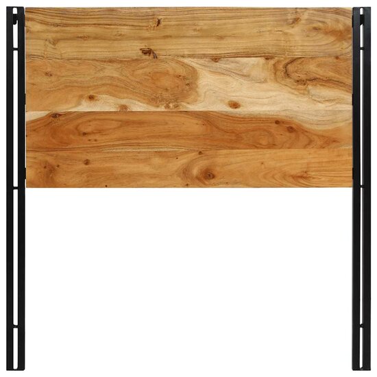 Hoofdeinde 100 cm massief hout acaciahout en ijzer