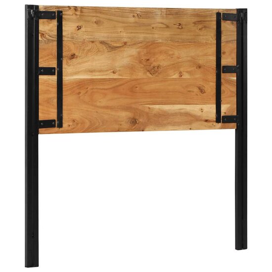 Hoofdeinde 100 cm massief hout acaciahout en ijzer