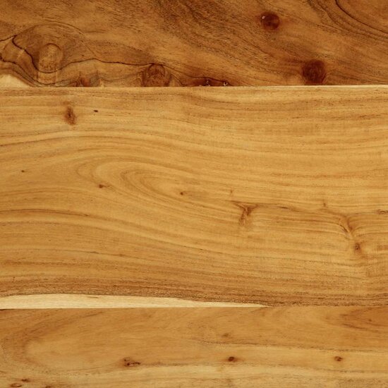 Hoofdeinde 100 cm massief hout acaciahout en ijzer