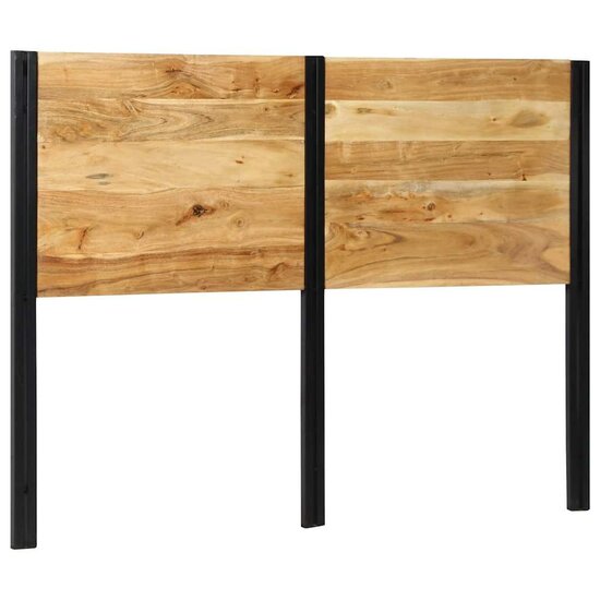 Hoofdeinde 140 cm massief hout acacia en ijzer