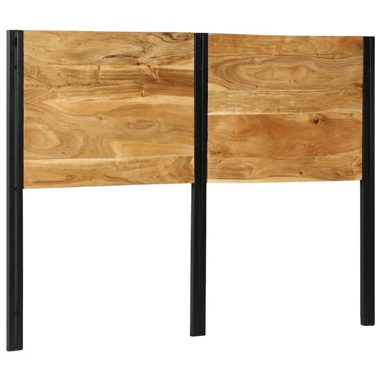 Hoofdeinde 140 cm massief hout acacia en ijzer