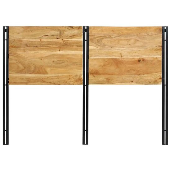 Hoofdeinde 140 cm massief hout acacia en ijzer