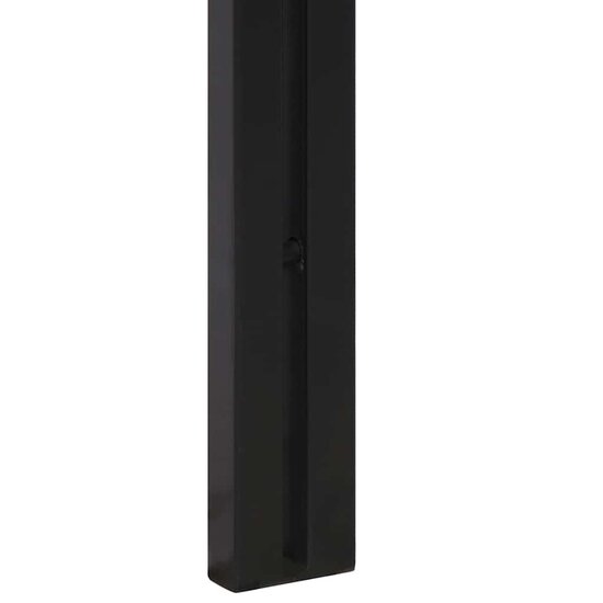 Hoofdeinde 140 cm massief hout acacia en ijzer