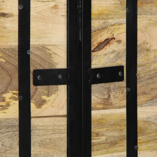 Hoofdeinde Massief Hout Mango En Ijzer 140 cm massief mangohout