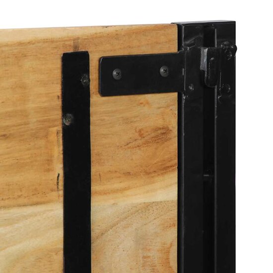 Hoofdeinde En Ijzer 160 cm Massief acaciahout