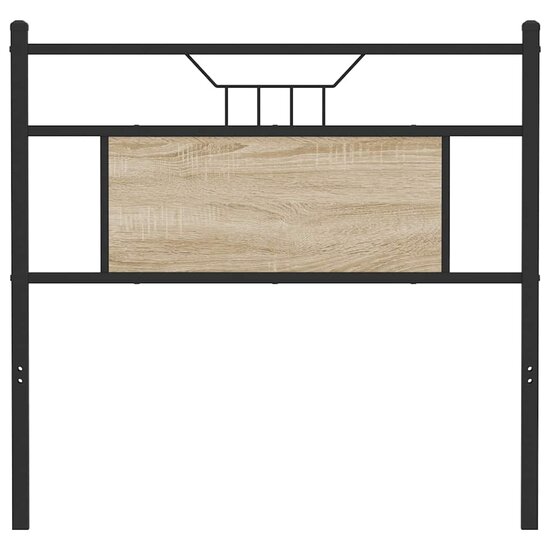 Hoofdbord Spaanplaat Kleurig Staal 75 cm Sonoma eiken