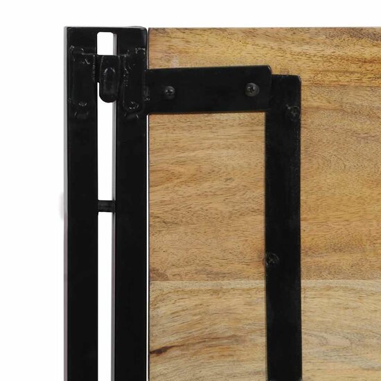 Hoofdeinde Massief Hout Mango En Ijzer 100 cm massief mangohout