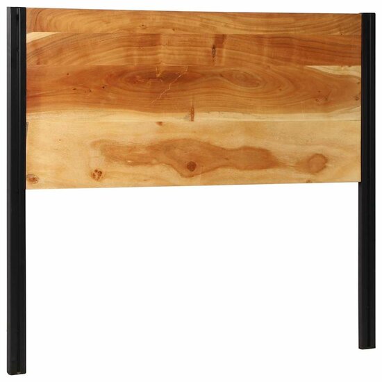 Hoofdeinde Massief Hout Acacia En Ijzer 120 cm Massief acaciahout