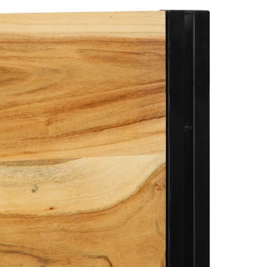 Hoofdeinde Massief Hout Acaciahout En Ijzer 180 cm Massief acaciahout
