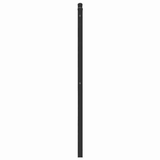 Hoofdbord Bewerkt Hout En Staal Ig 90 cm bruin eikenkleur