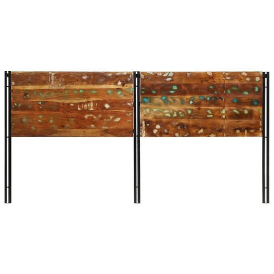 Hoofdeinde Massief Gerecycled En Ijzer 200 cm massief gerecycled hout