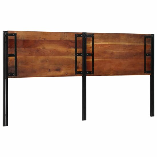 Hoofdeinde Massief Gerecycled En Ijzer 200 cm massief gerecycled hout