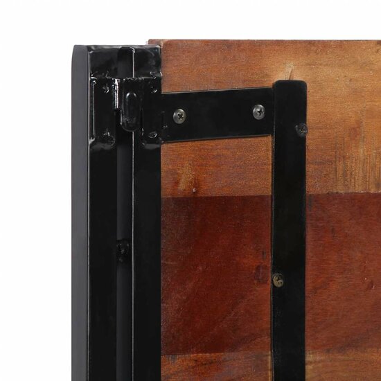 Hoofdeinde Massief Gerecycled En Ijzer 200 cm massief gerecycled hout