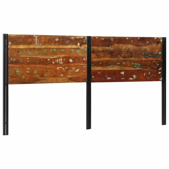 Hoofdeinde Massief Gerecycled En Ijzer 200 cm massief gerecycled hout