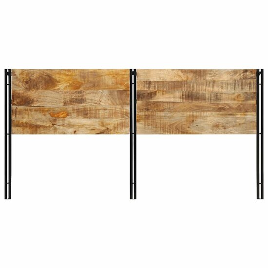 Hoofdeinde 200 cm massief hout mango en ijzer