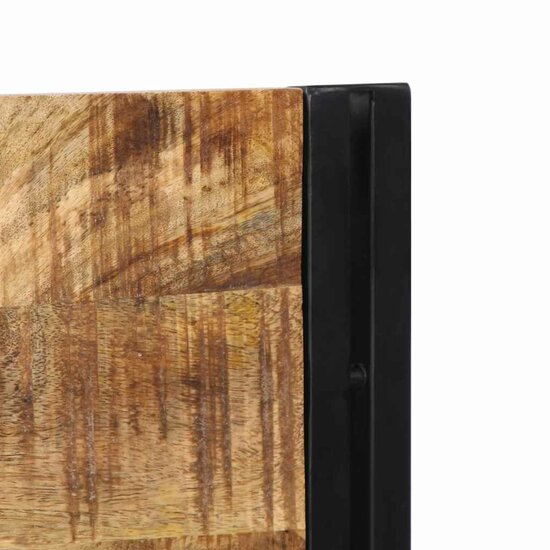 Hoofdeinde 200 cm massief hout mango en ijzer