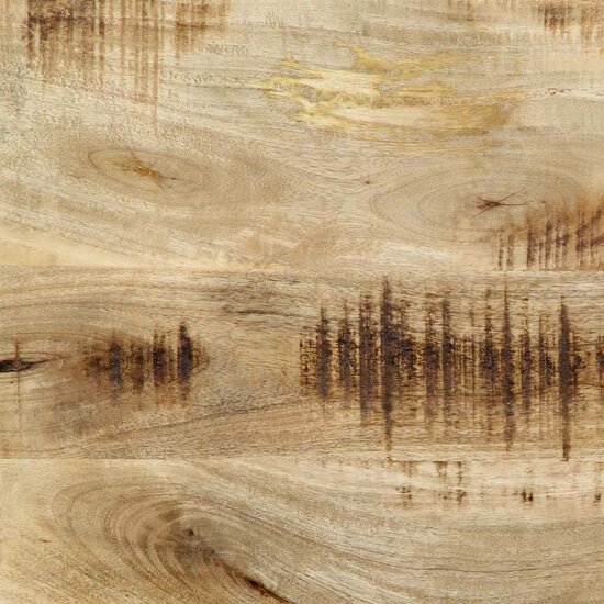 Hoofdeinde 200 cm massief hout mango en ijzer
