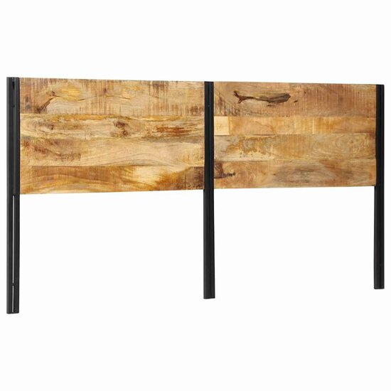Hoofdeinde 200 cm massief hout mango en ijzer