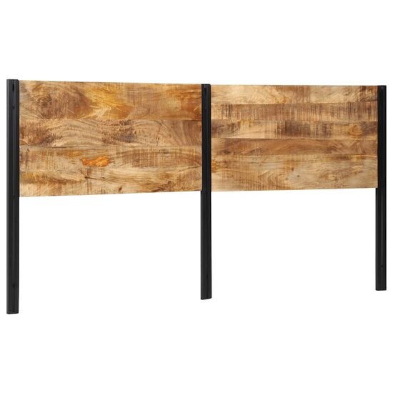 Hoofdeinde 200 cm massief hout mango en ijzer