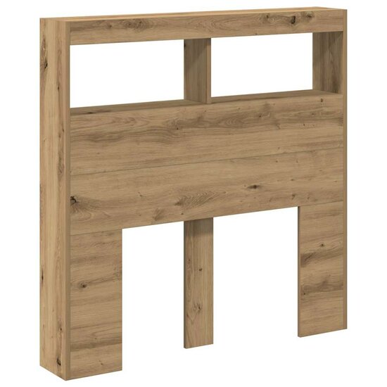 Hoofdbordkast Met Led Artisan Eikenkleurig 100 x 17 x 102 cm artisanaal eikenkleurig