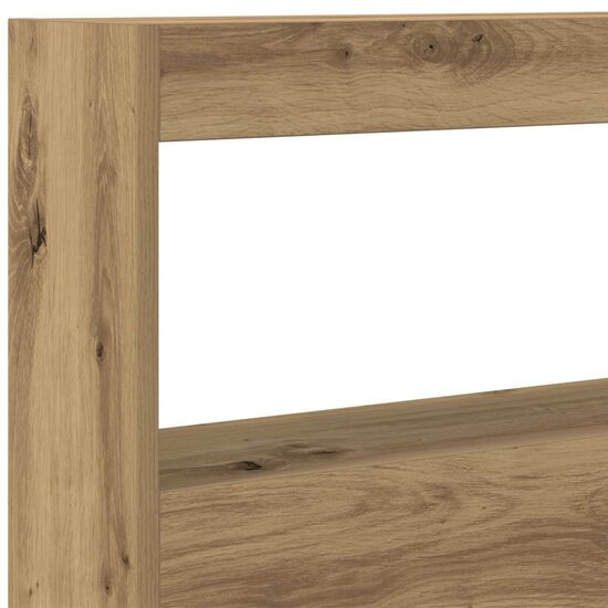 Hoofdbordkast Met Led Artisan Eikenkleurig 100 x 17 x 102 cm artisanaal eikenkleurig