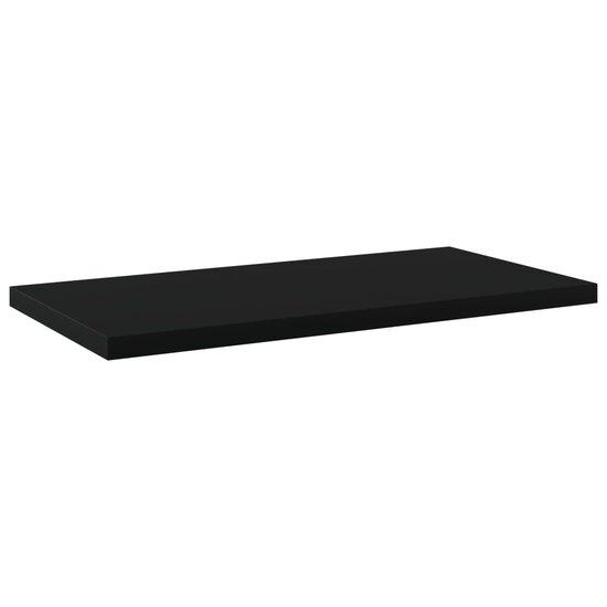 Wandschappen 40X20X1,5 Cm Bewerkt Hout Zwart 40 x 20 x 1.5 cm