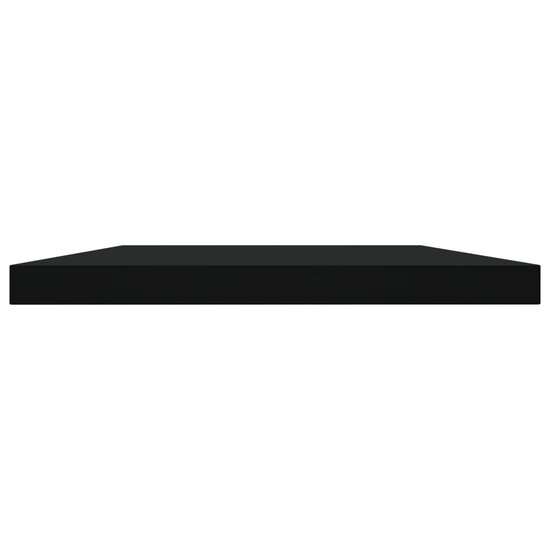 Wandschappen 40X20X1,5 Cm Bewerkt Hout Zwart 40 x 20 x 1.5 cm