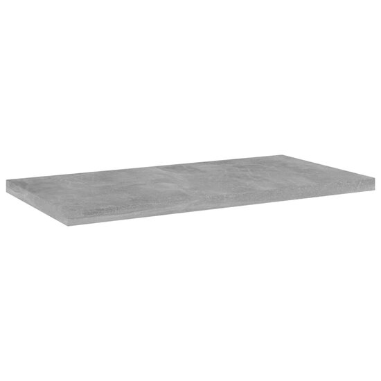 Wandschappen 4 st 40x20x1,5 cm bewerkt hout betongrijs