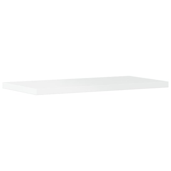 Wandschappen 40X20X1,5 Cm Bewerkt Hout Hoogglans Wit 40 x 20 x 1.5 cm