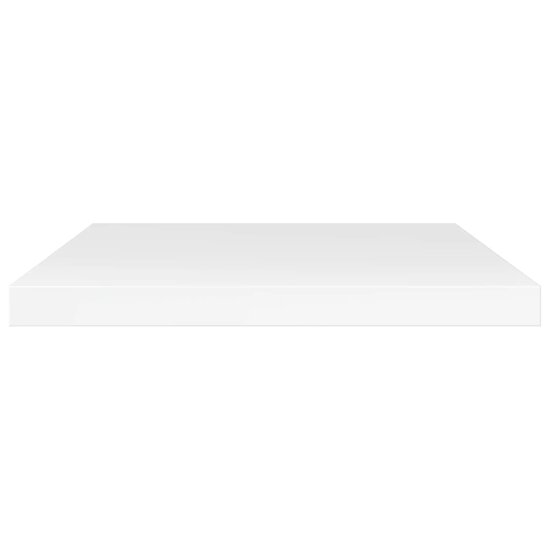 Wandschappen 40X20X1,5 Cm Bewerkt Hout Hoogglans Wit 40 x 20 x 1.5 cm