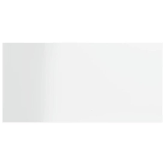 Wandschappen 40X20X1,5 Cm Bewerkt Hout Hoogglans Wit 40 x 20 x 1.5 cm