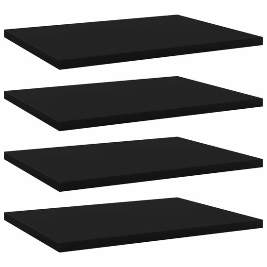 Wandschappen 40X30X1,5 Cm Bewerkt Hout Zwart 40 x 30 x 1.5 cm