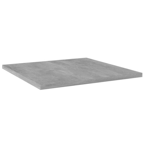 Wandschappen 4 st 40x40x1,5 cm bewerkt hout betongrijs