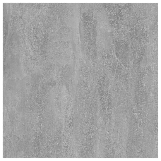 Wandschappen 4 st 40x40x1,5 cm bewerkt hout betongrijs