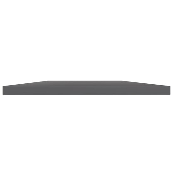 Wandschappen 8 st 40x40x1,5 cm bewerkt hout hoogglans grijs