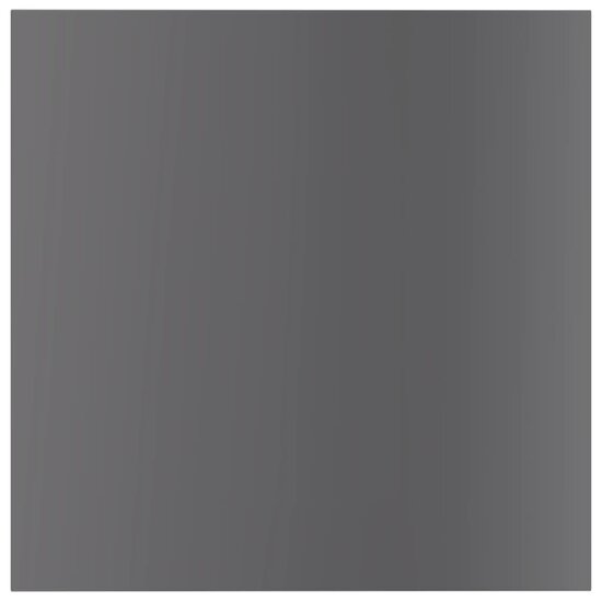 Wandschappen 8 st 40x40x1,5 cm bewerkt hout hoogglans grijs