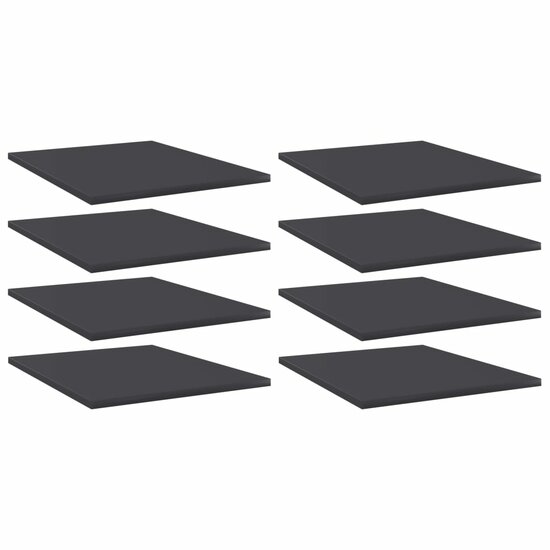 Wandschappen 8 st 40x50x1,5 cm bewerkt hout grijs