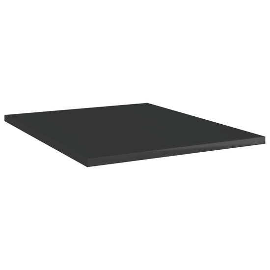 Wandschappen 8 st 40x50x1,5 cm bewerkt hout hoogglans zwart