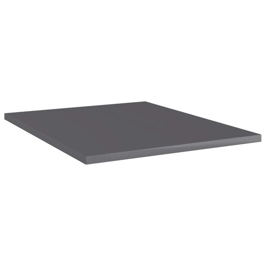 Wandschappen 8 st 40x50x1,5 cm bewerkt hout hoogglans grijs